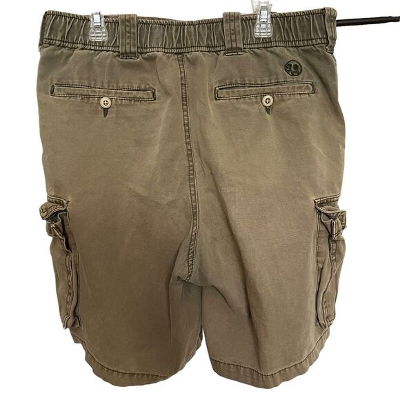 Reyn Spooner Men's Cargo Chino Shorts Size Small Olive Army Green - Picture 2 of 6